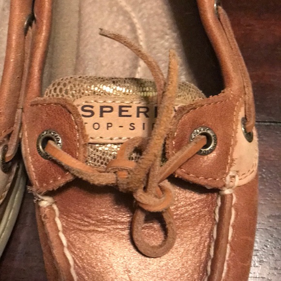 Sperrys gold and tan size 7 - Picture 5 of 7